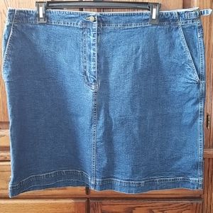 *LAUREN JEANS CO DENIM SKIRT SZ 20W